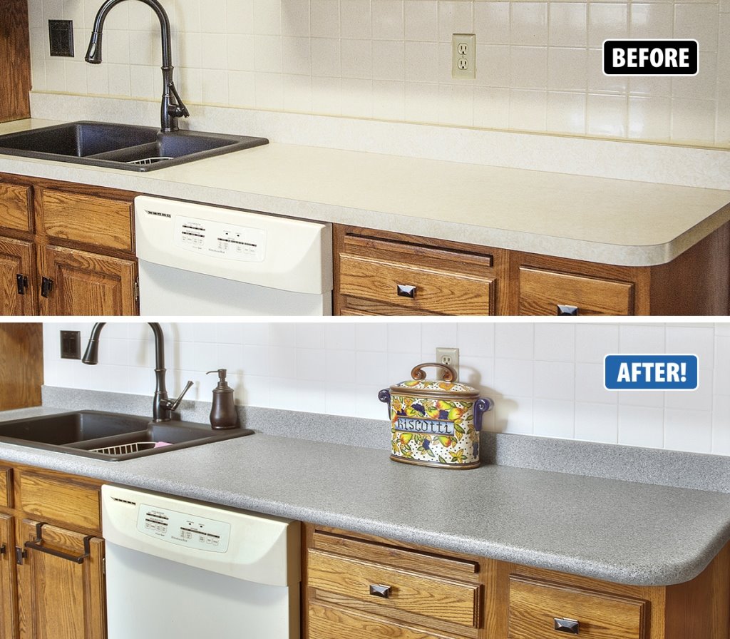Miracle - Another Miracle transformation! These countertops and tile ...