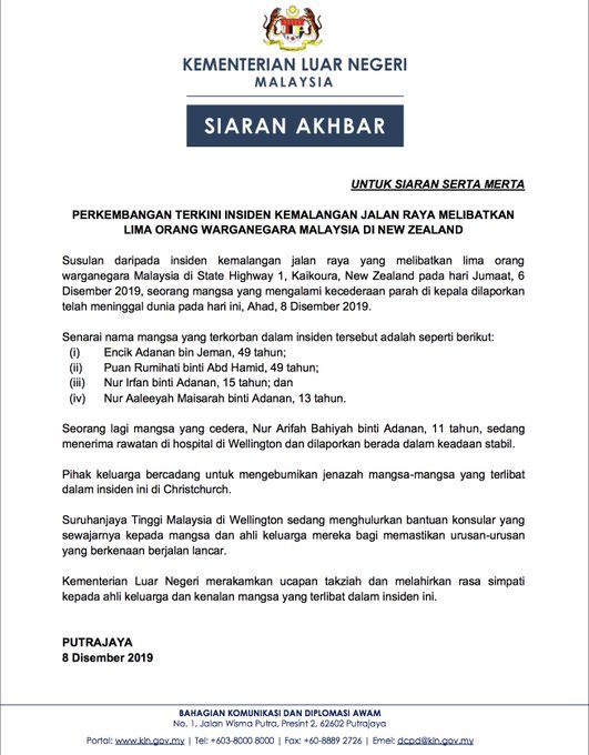 Bernama Radio Seorang Lagi Mangsa Kemalangan Di New Facebook