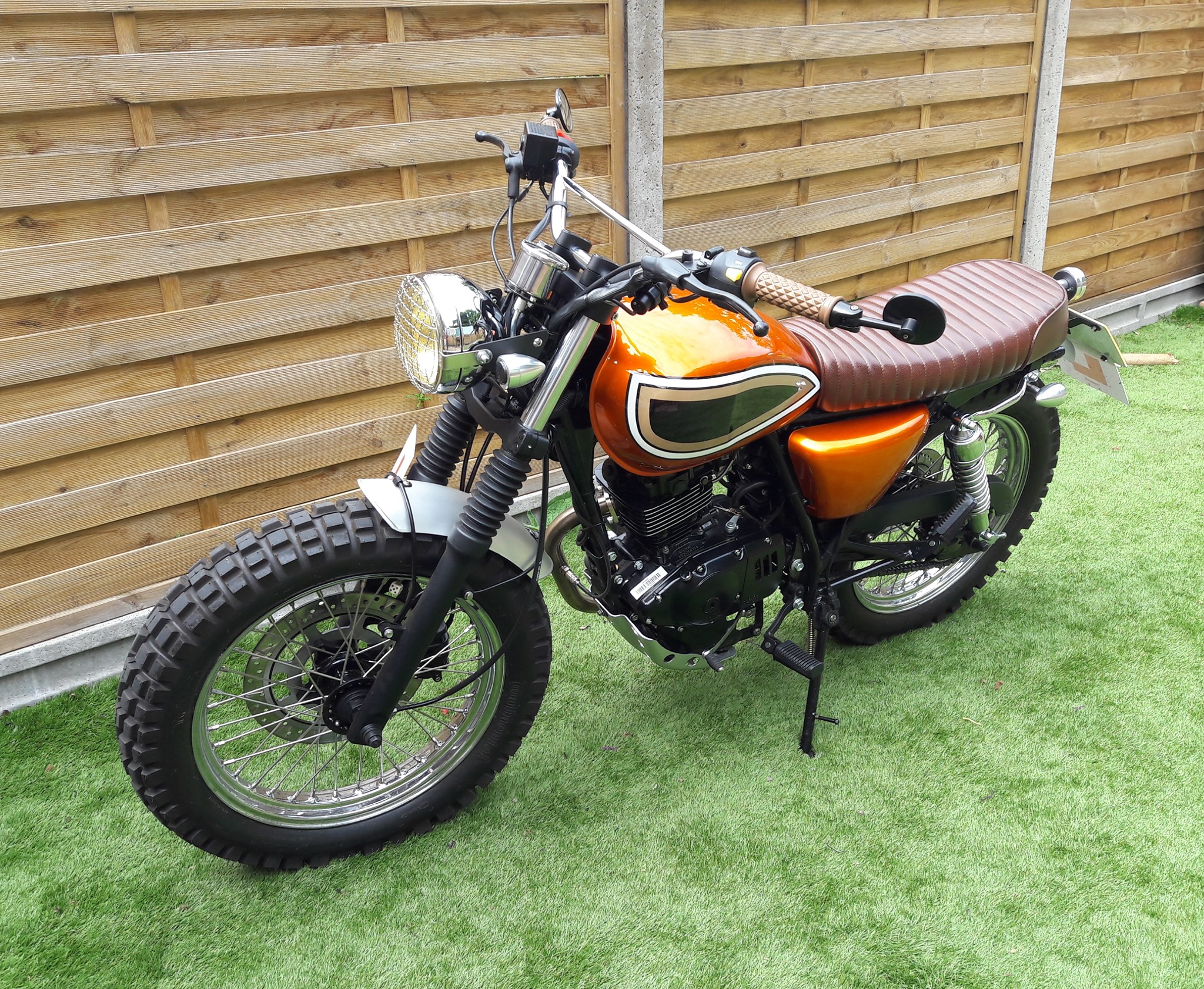 Motorcycle Carbon Texture MIRRORS MIRROR PAIR BLACK for Mutt