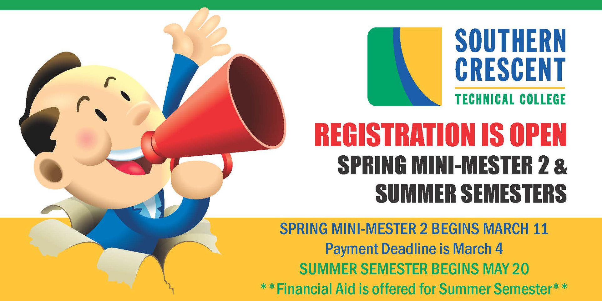 Southern Crescent Technical College - Registration is OPEN for Mini ...