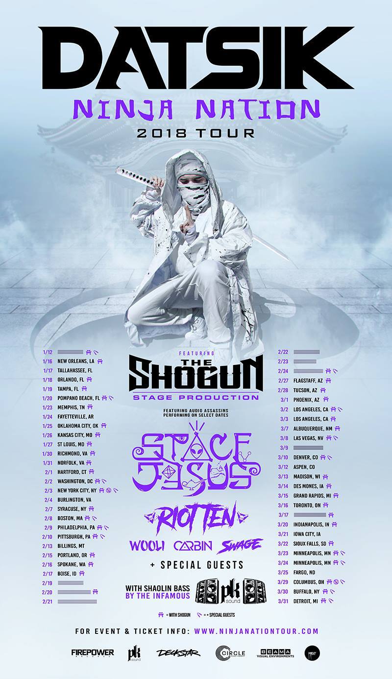 🔥2018 Are you Ready?! Going on the DATSIK NINJA NATION TOUR