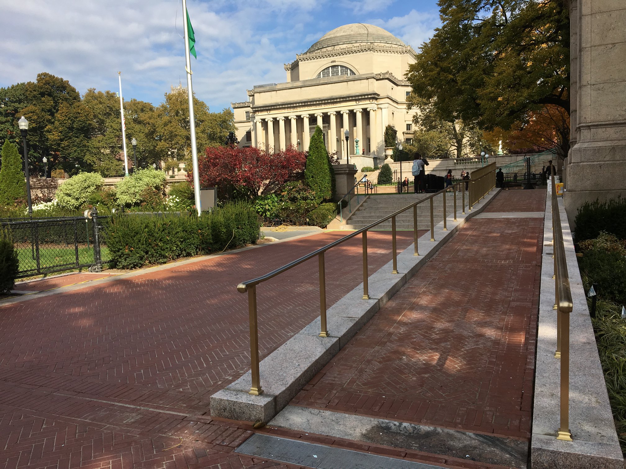 Columbia - The new accessibility ramp adjacent to Hamilton Hall is now ...
