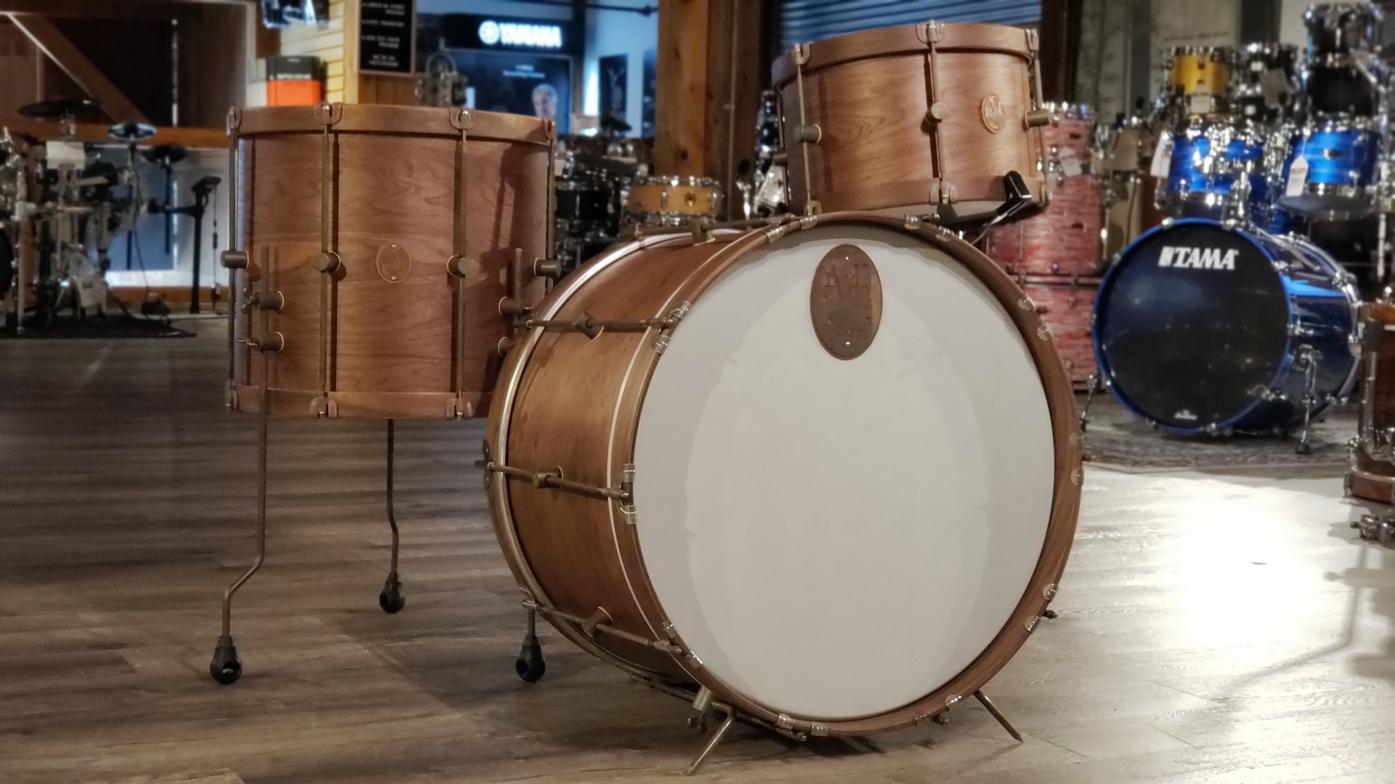 As hot as this A&F Drum Co. Walnut kit looks, it sounds even 