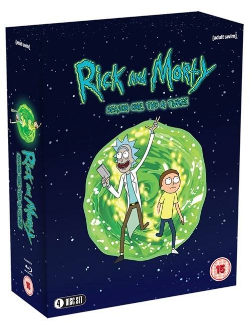 Limited Edition Rick and Morty Complete Seasons 1-3 Blu Ray box