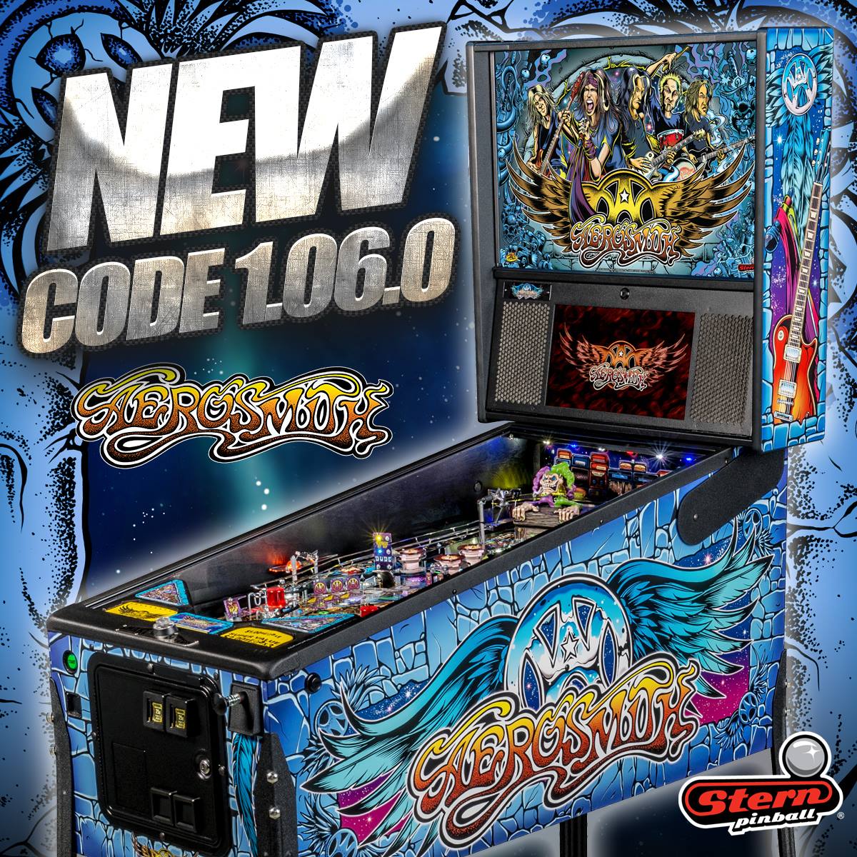 Stern Pinball - NEW CODE! Stern Pinball has posted Aerosmith code v1.06 ...