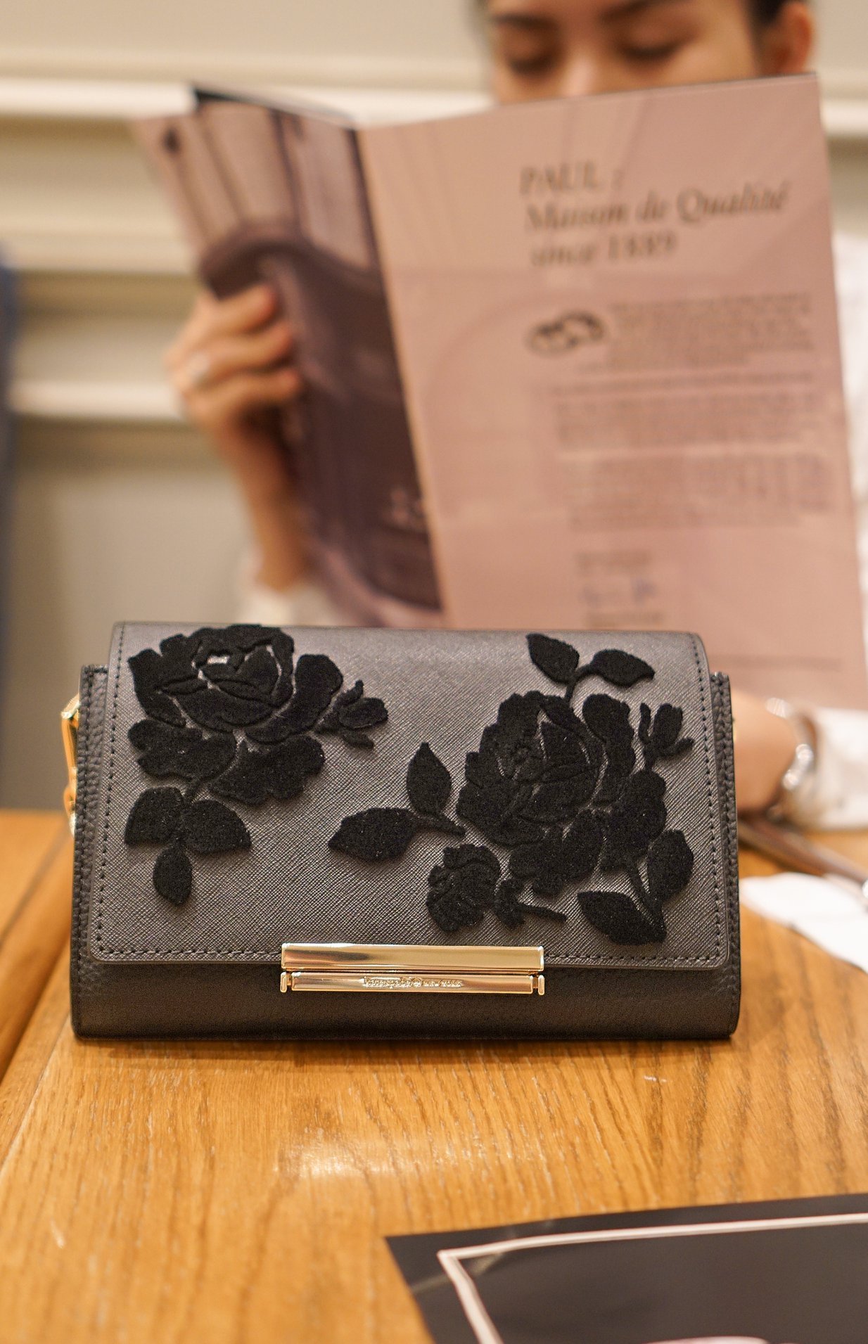 kate - - make it mine cameron street flock roses flap - make it 