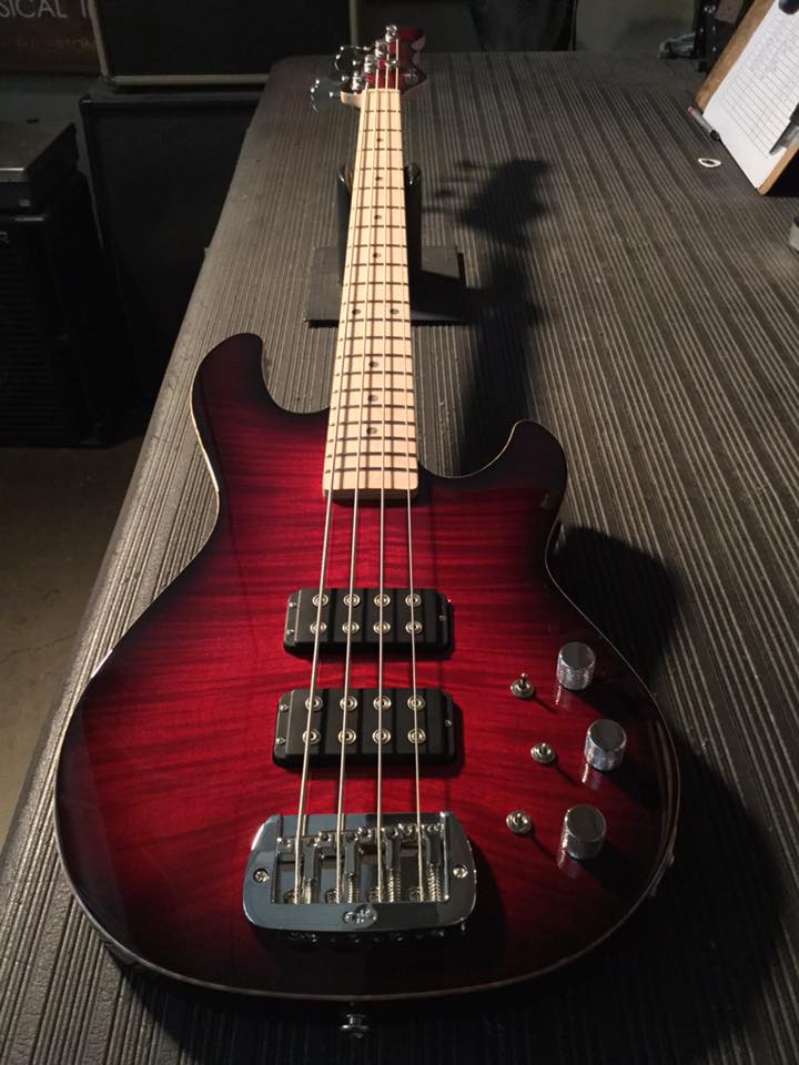 Here's an L-2000 in Redburst over flame maple on swamp ash, wood
