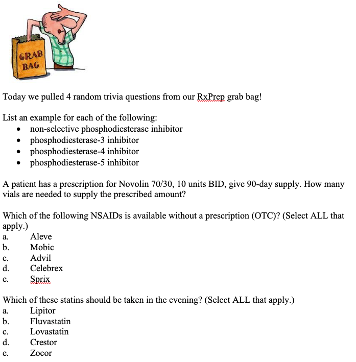 UWorld RxPrep - Try your hand at this week's drug trivia... | Facebook
