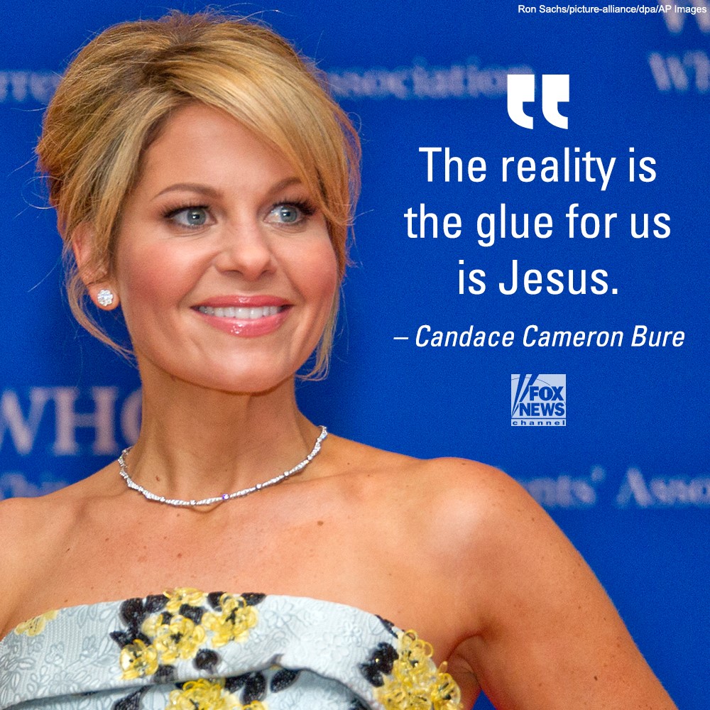 Fox News Actress Candace Cameron Bure credits Jesus for her  
