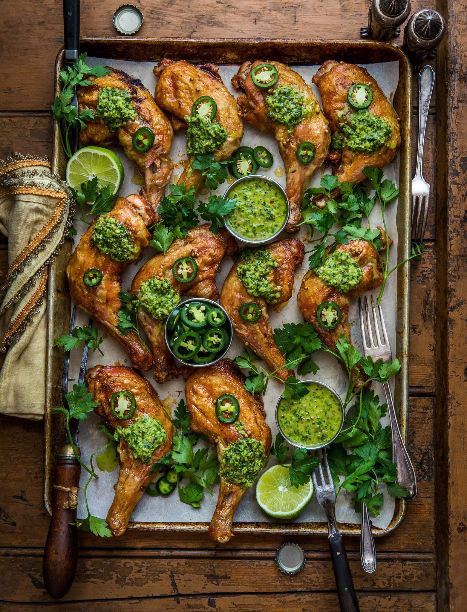 Traeger Grills Smoked Chicken With Chimichurri By Dennis