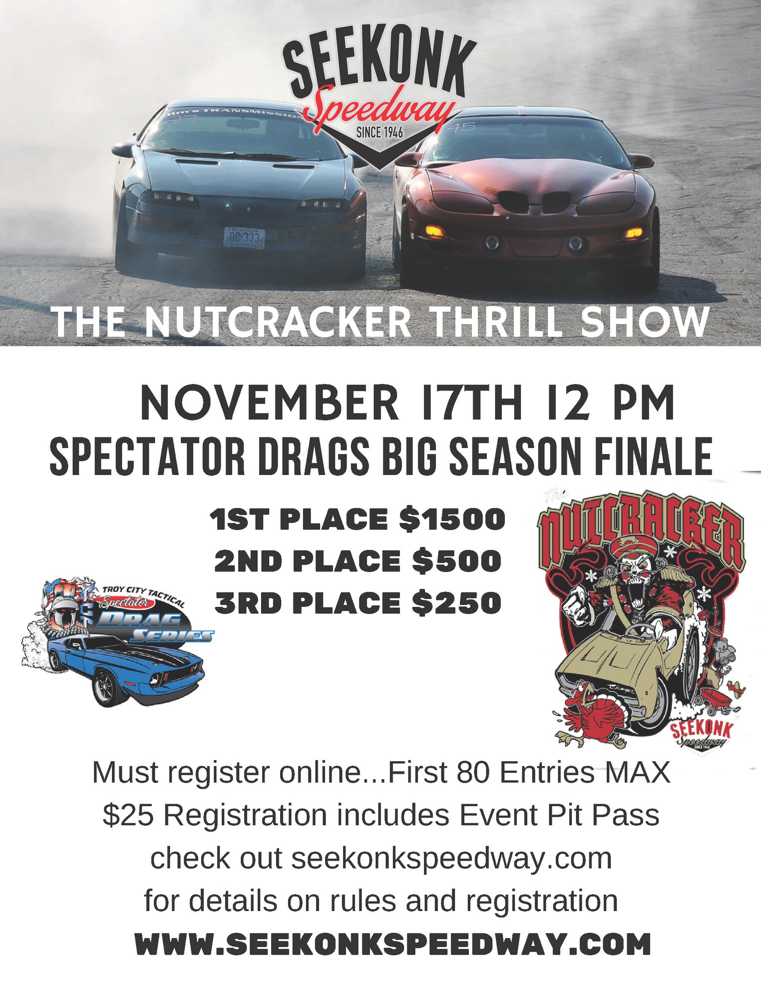The Highest paying Spectator Drag race... - Seekonk Speedway | Facebook