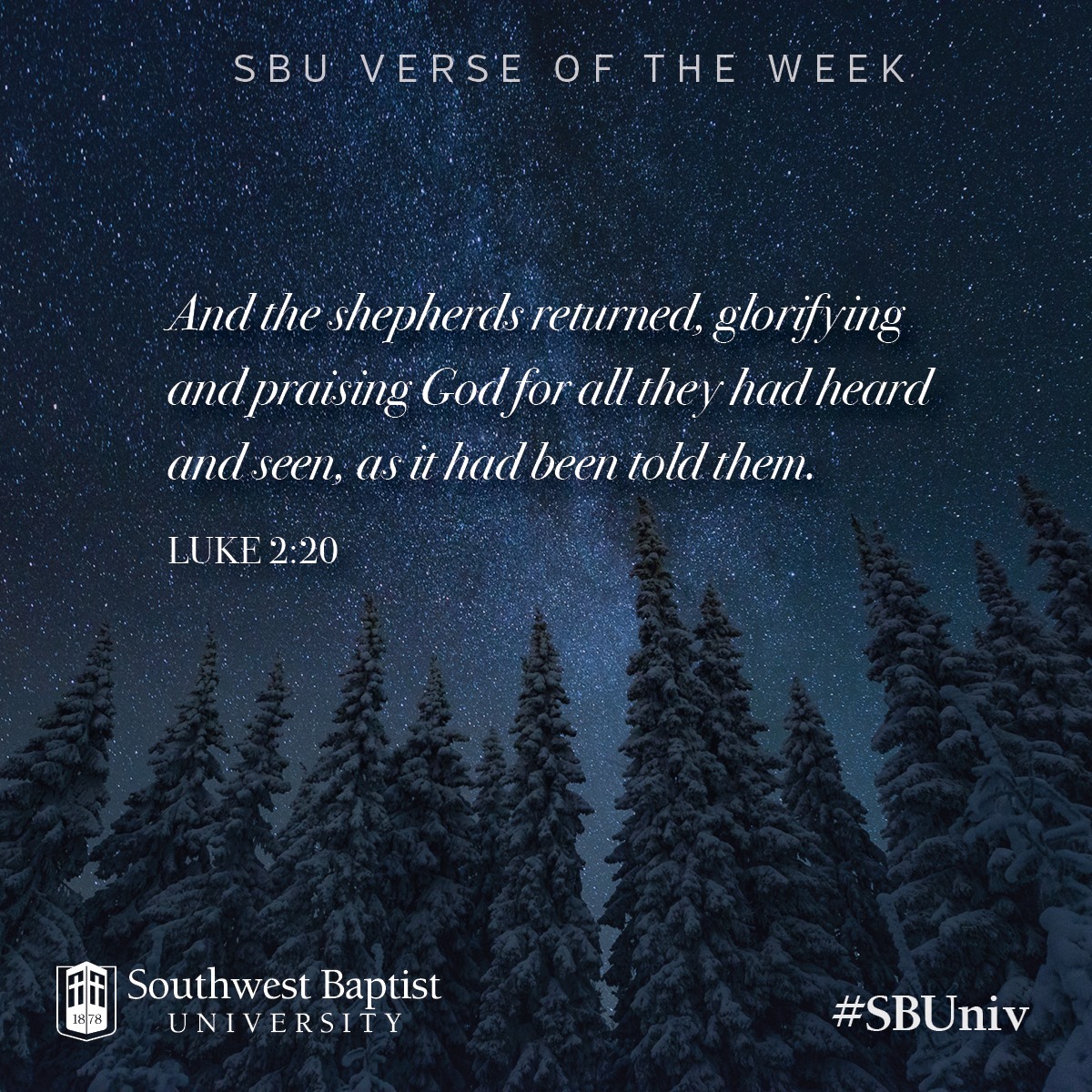 And the shepherds returned, glorifying and praising God for all they ...