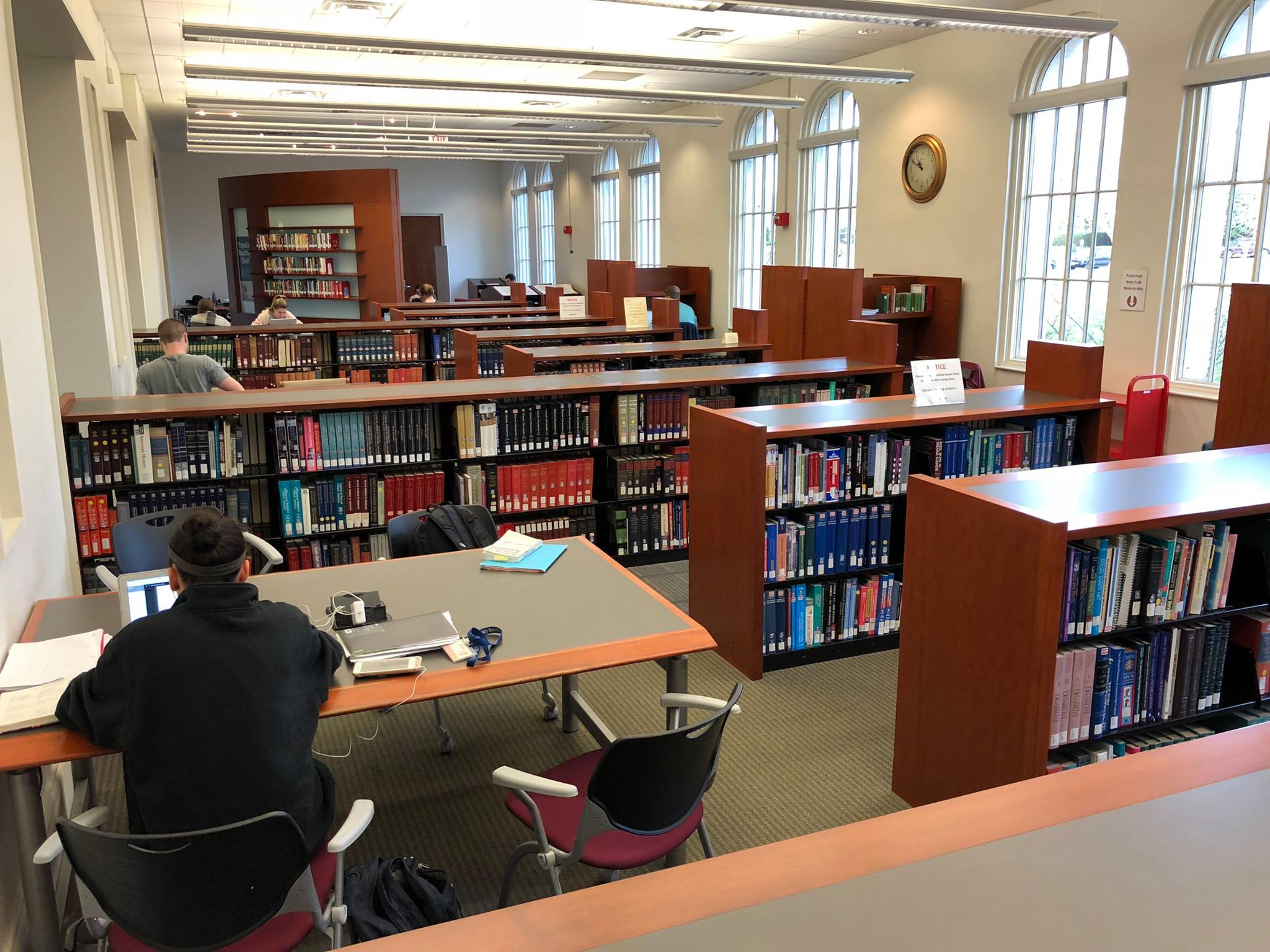 The first floor is a great place to... - CUA Mullen Library