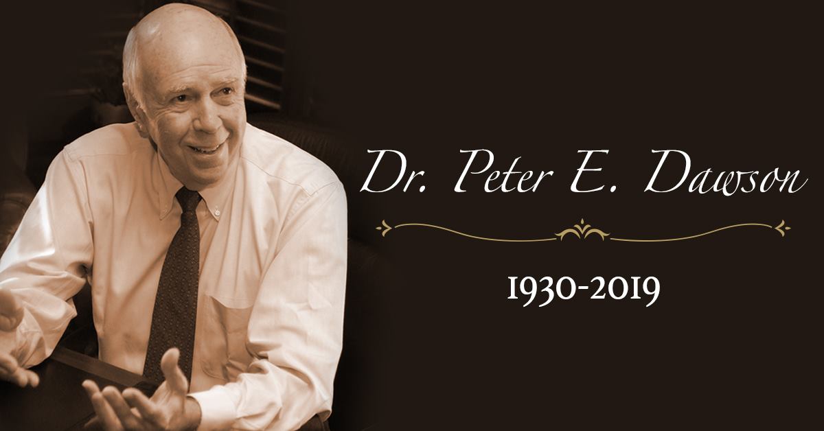 It is with heavy hearts that we announce Dr. Pete Dawson