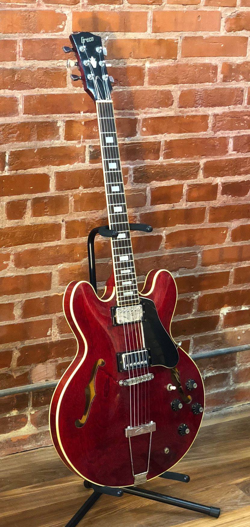 Now playing: 1984 Greco JS-55 John Sykes model.