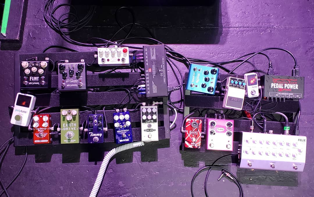 Here is Citizen guitarist Nick Hamm's pedalboard with stomps from