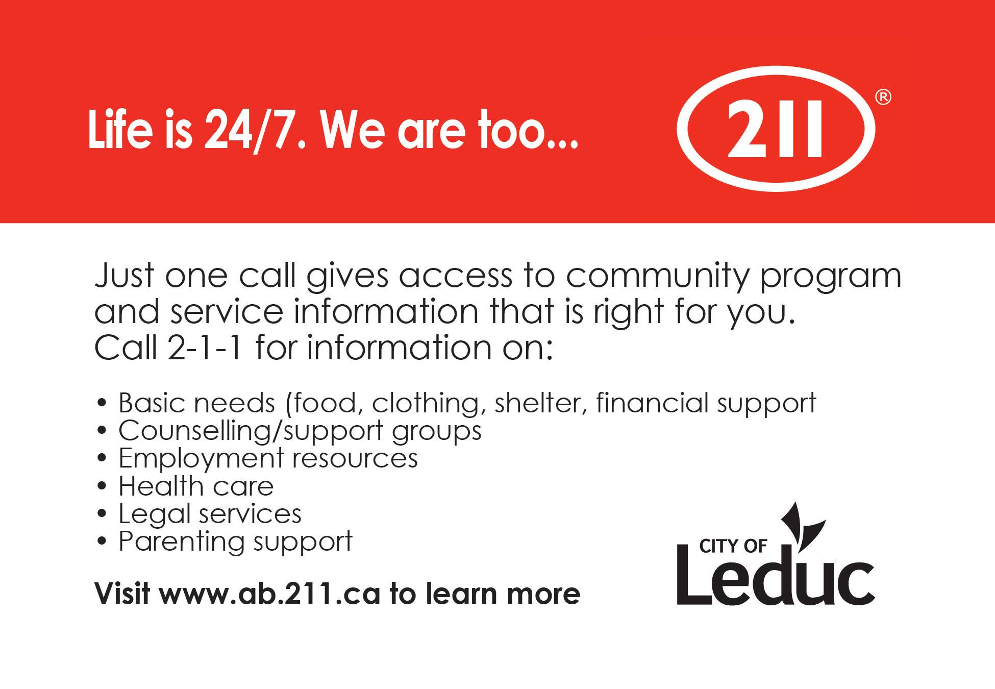 City - February 11 is 211 Day across North America. Today we are ...