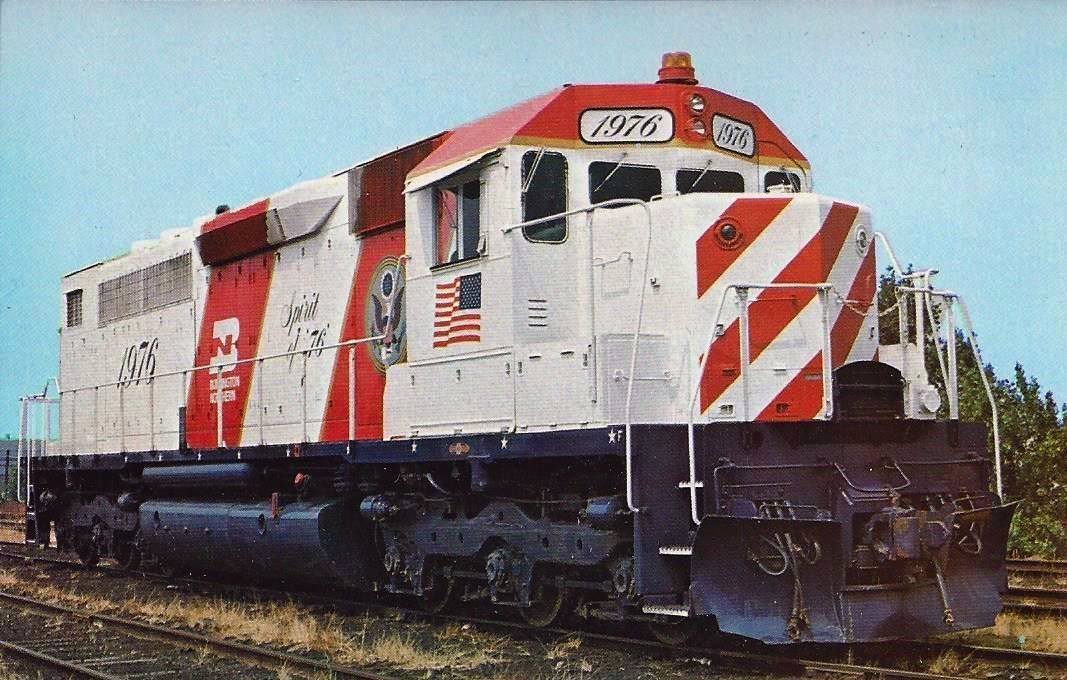American-Rails.com - Burlington Northern SDP40 #6397, painted in the ...