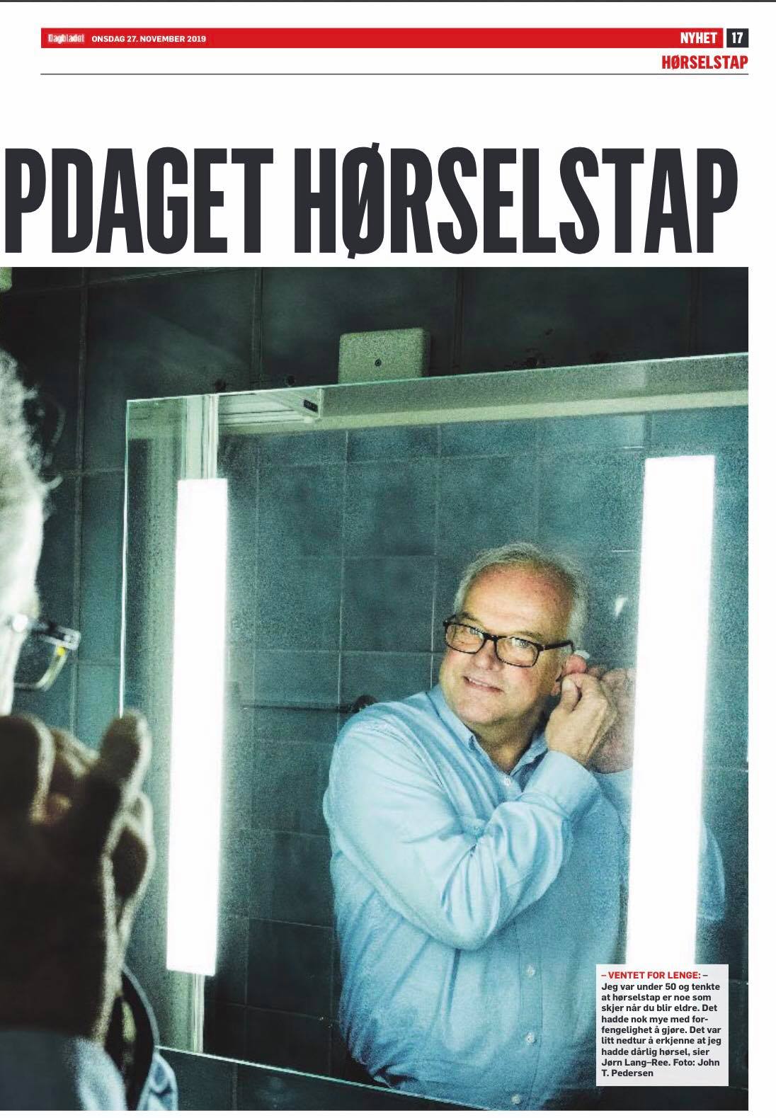 Hørselsforbundet - Legen spurte Jørn Lang-Ree om det var lenge siden ...
