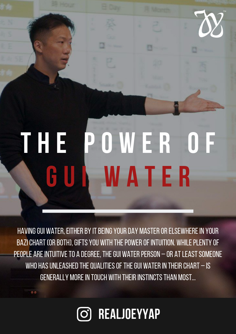 Joey Yap - Having Gui Water, either by it being your Day... | Facebook