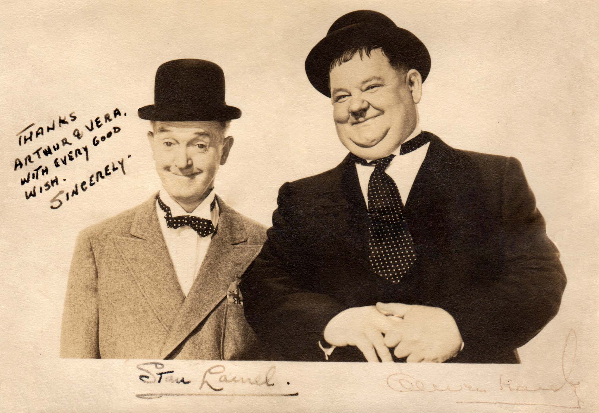 Turner Classic Movies Fan Site | This is a rare shot of Stan and Ollie ...
