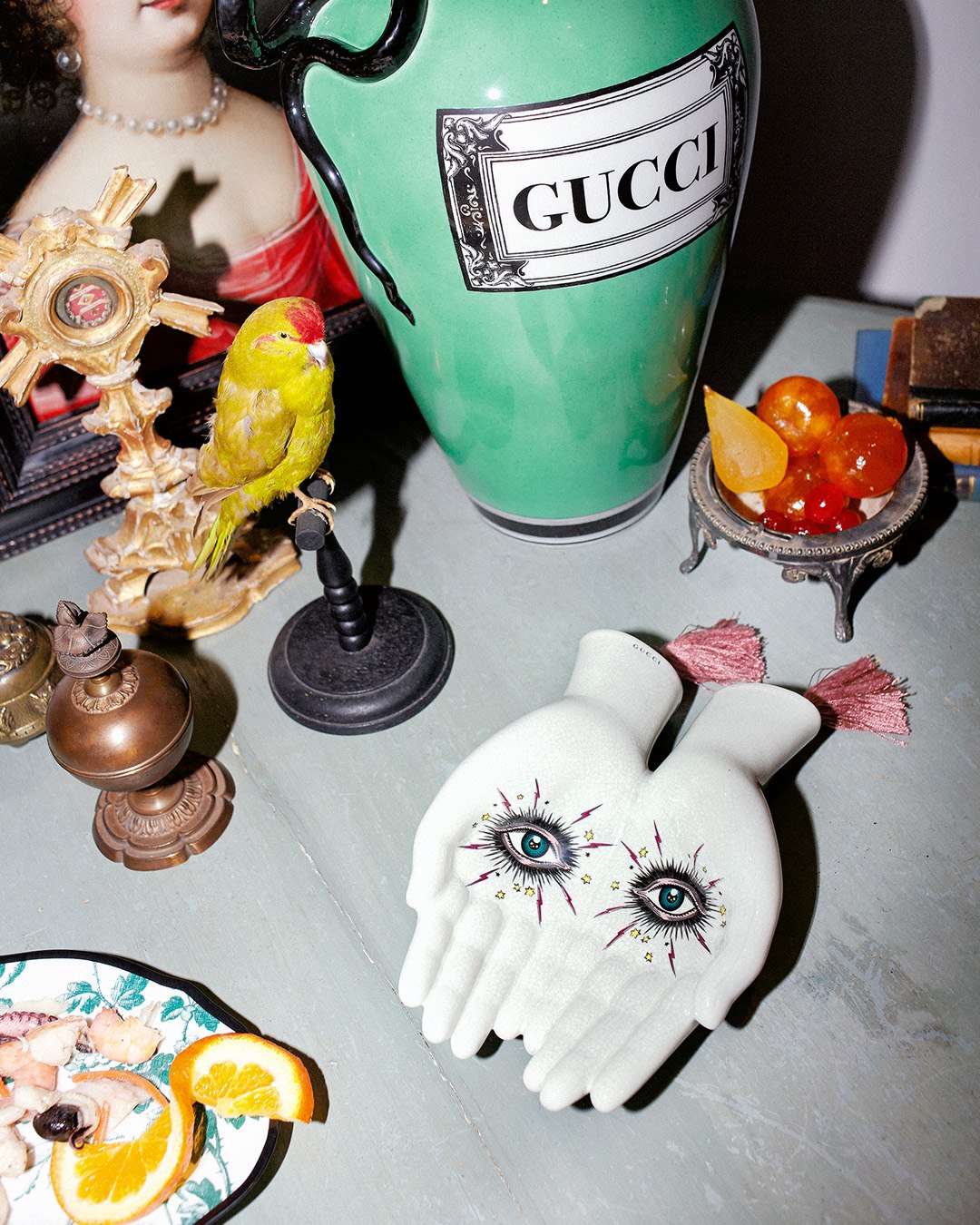 Among the Gucci Décor pieces crafted in Italy designed by