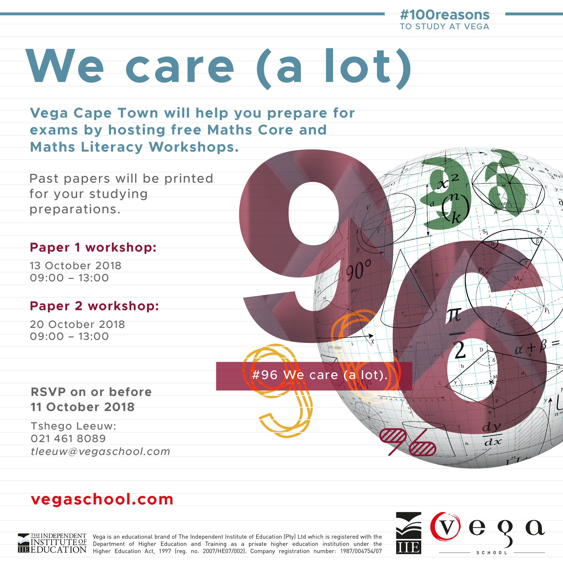 Vega School - Cape Town matrics, we want the best FOR YOU! We have ...