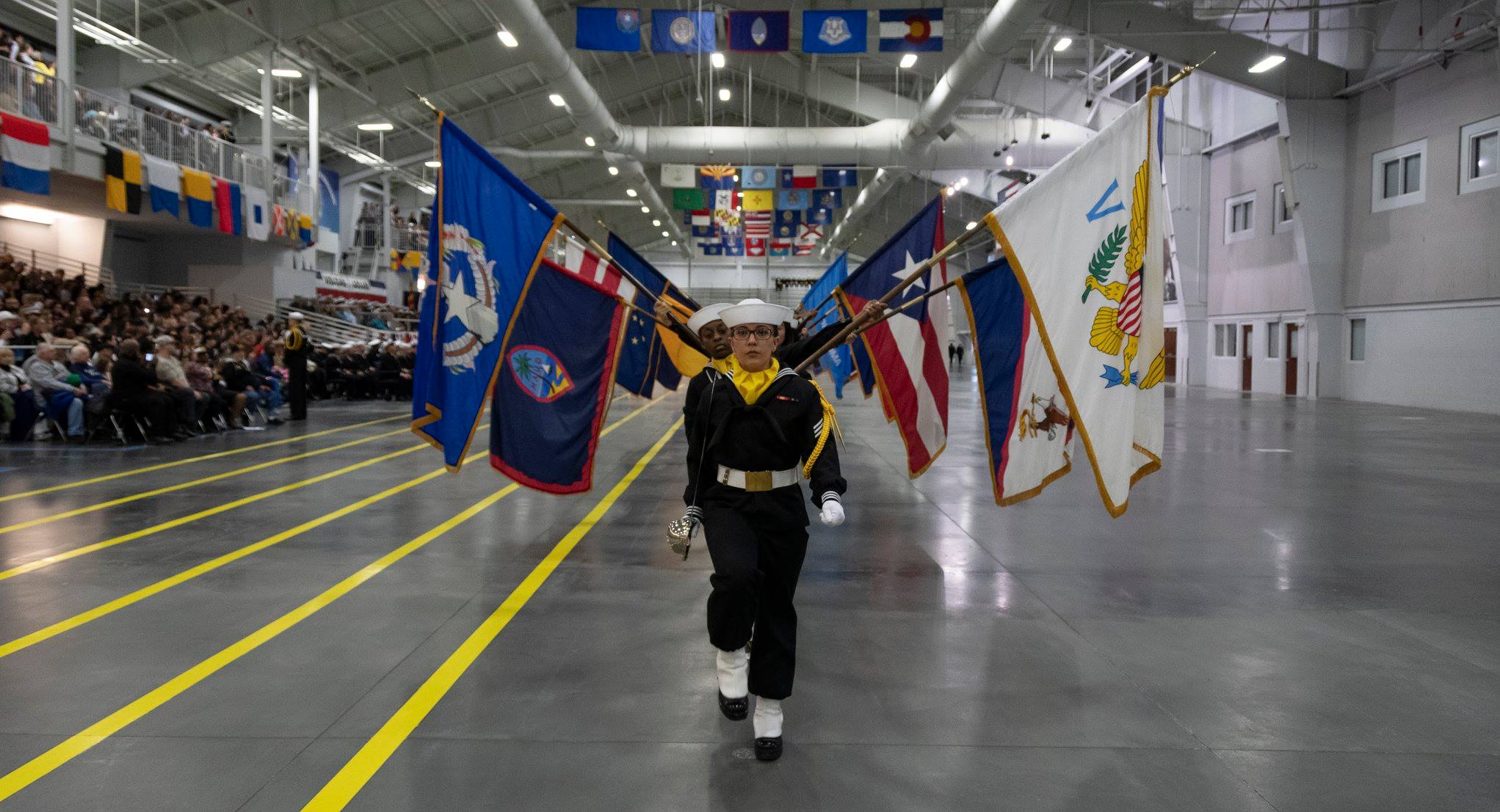 U.S. Navy Recruit Training Command - RTC Pass-in-review graduation ...