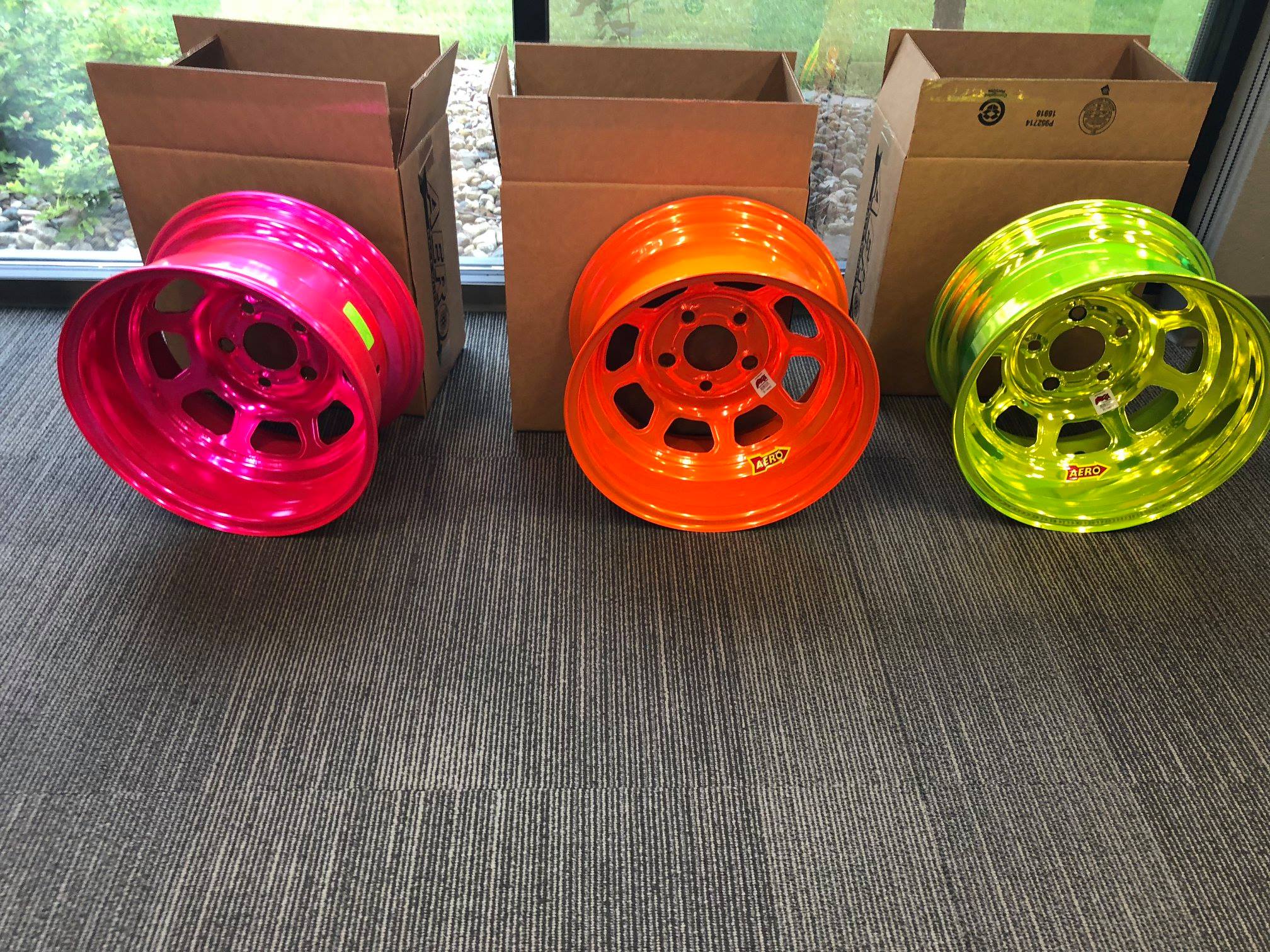 Pink Chrome Wheels