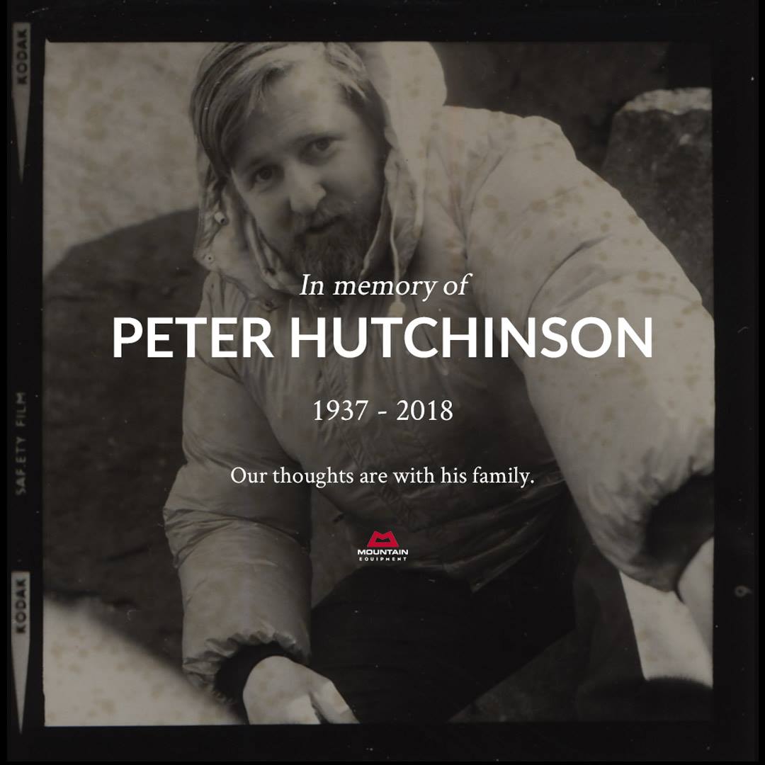 We are deeply saddened to hear the news that Peter Hutchinson