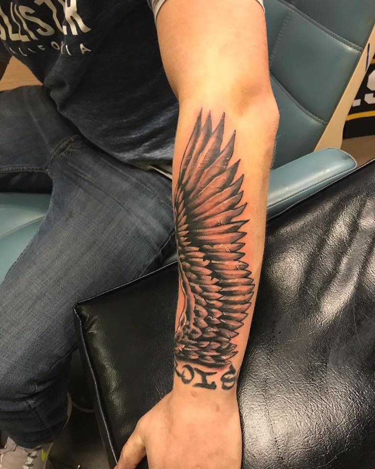 Cry Baby Wing Tattoo By Moose Facebook