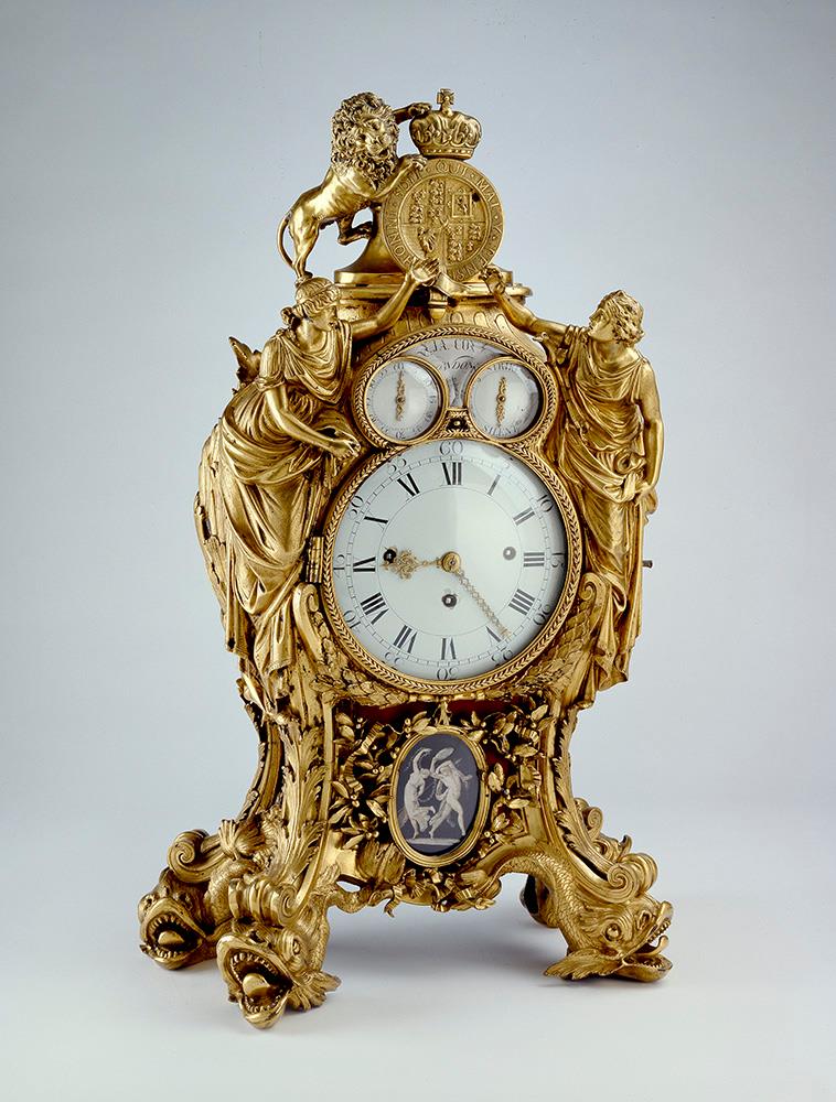 Ashmolean Museum - Striking clock. James Cox, c. 1775 - 1800. Made from ...