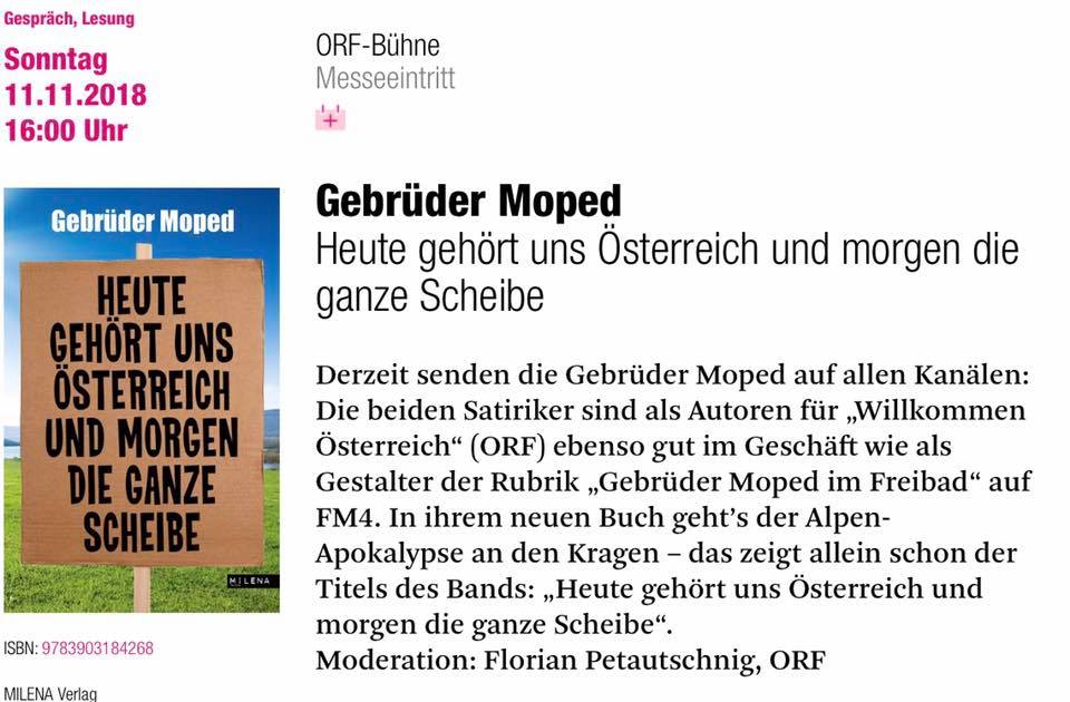 Gebruder Moped Heute Sonntag Um 16 00 Uhr Stellen Wir Facebook