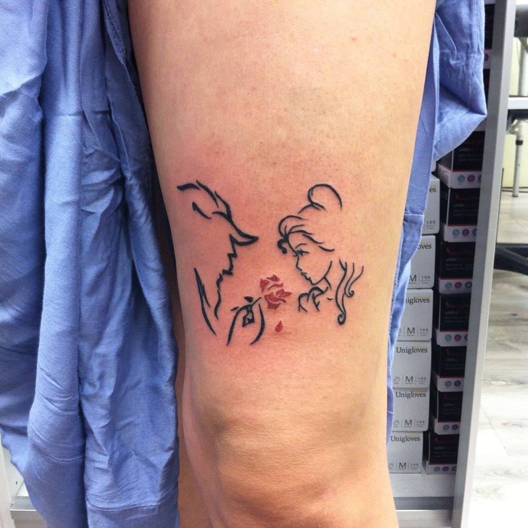 Dessin Tatouage La Belle Et La Bete