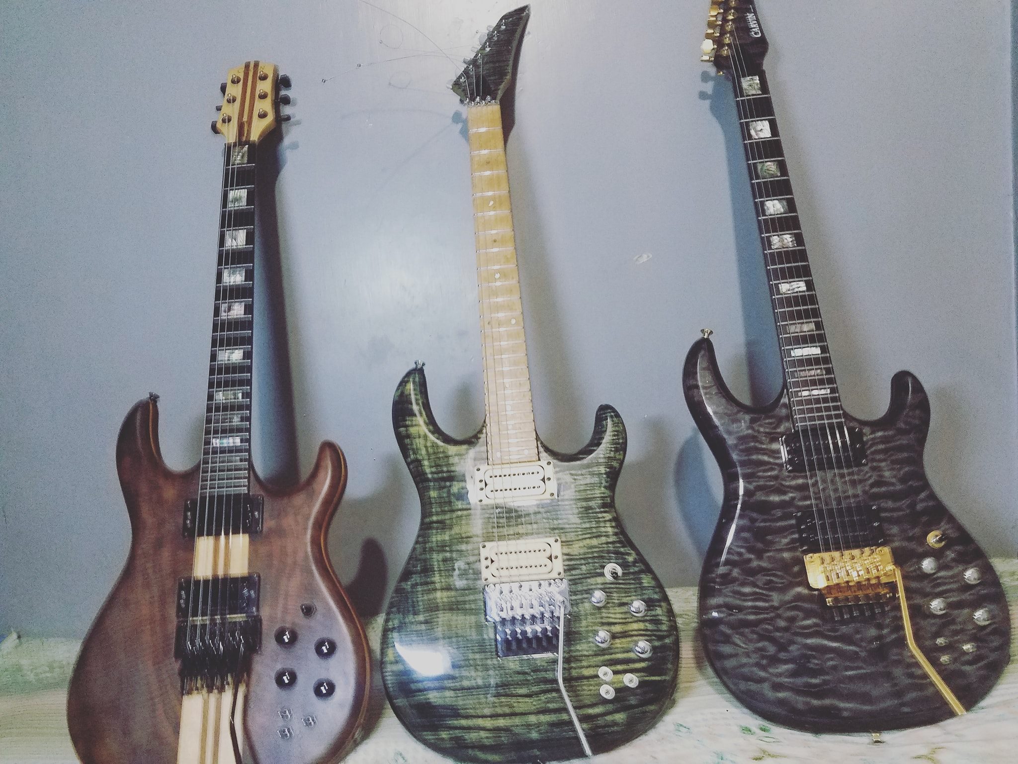 Some of my Carvin DC400's. My favorite guirar is definitely Carvin
