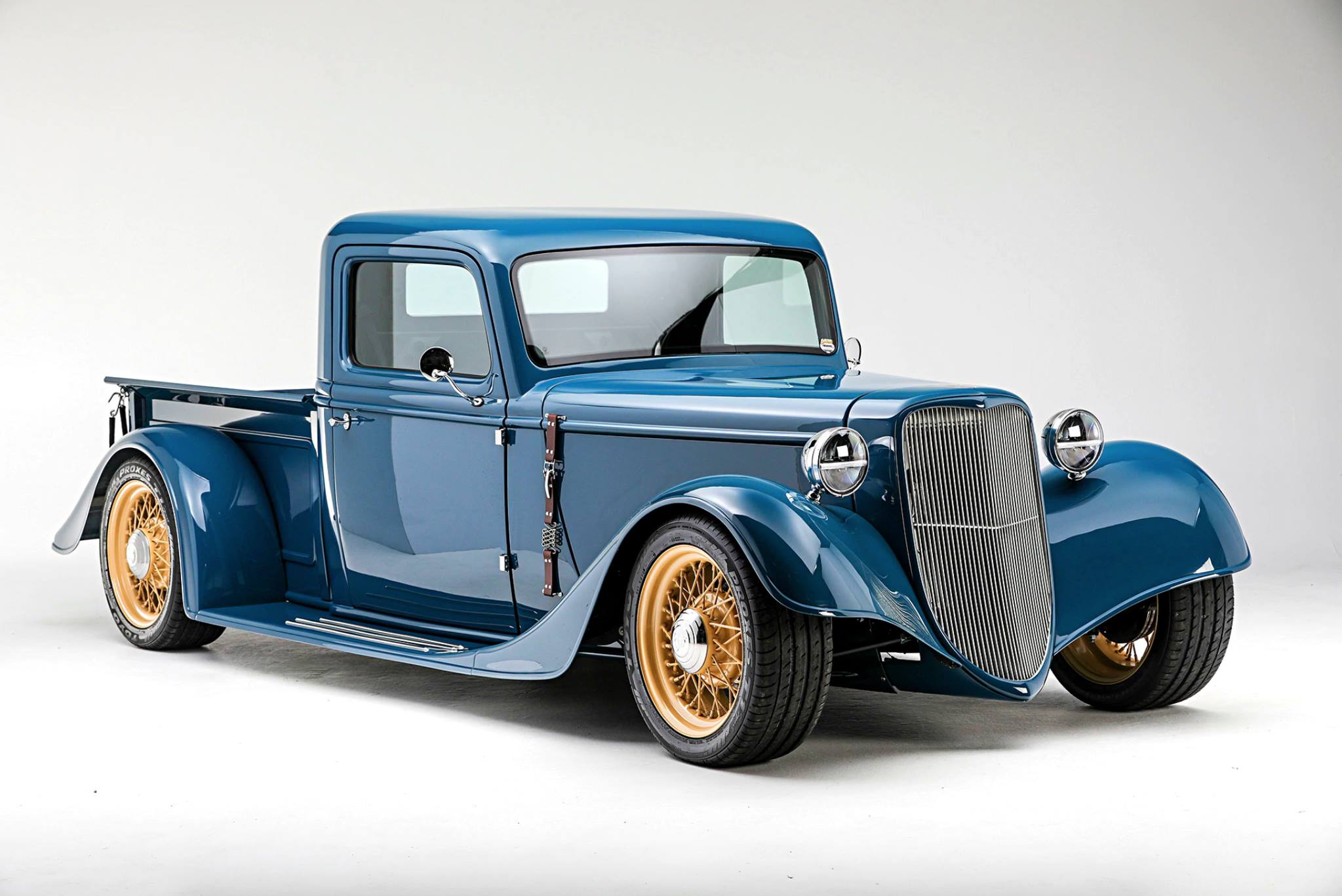 消化器　truck ford ホットロッド　ビンテージ  アンティーク　ハーレー Customer Phil M.'s '35 Hot Rod Truck built by Ron Everitt in