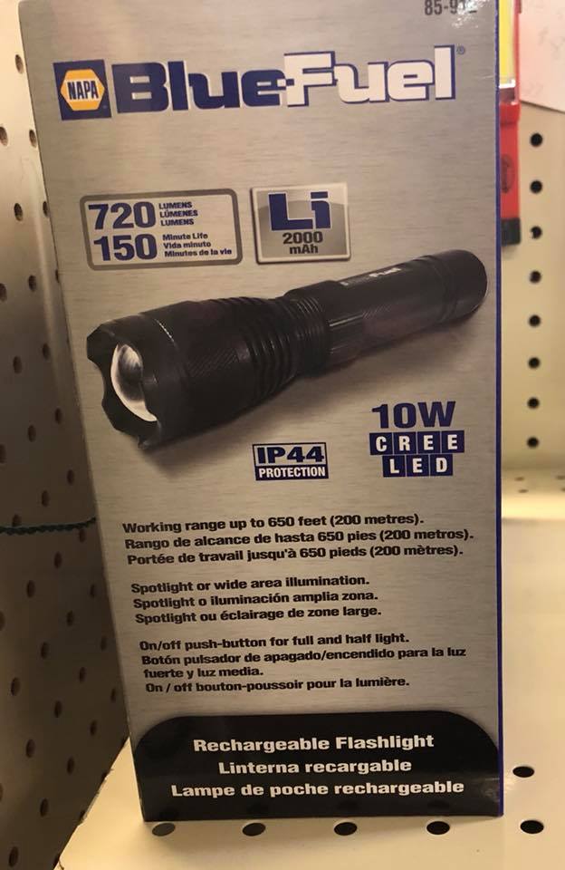 blue fuel flashlight rechargeable UltraFire CB1 LED Hunting – 450-460nm 800LM with Picatinny Rail Features and Benefits UltraFire SK68-XB Rechargeable Mini Blue