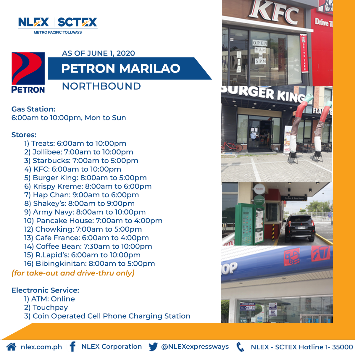 Please be guided on the status of rest... - NLEX Corporation