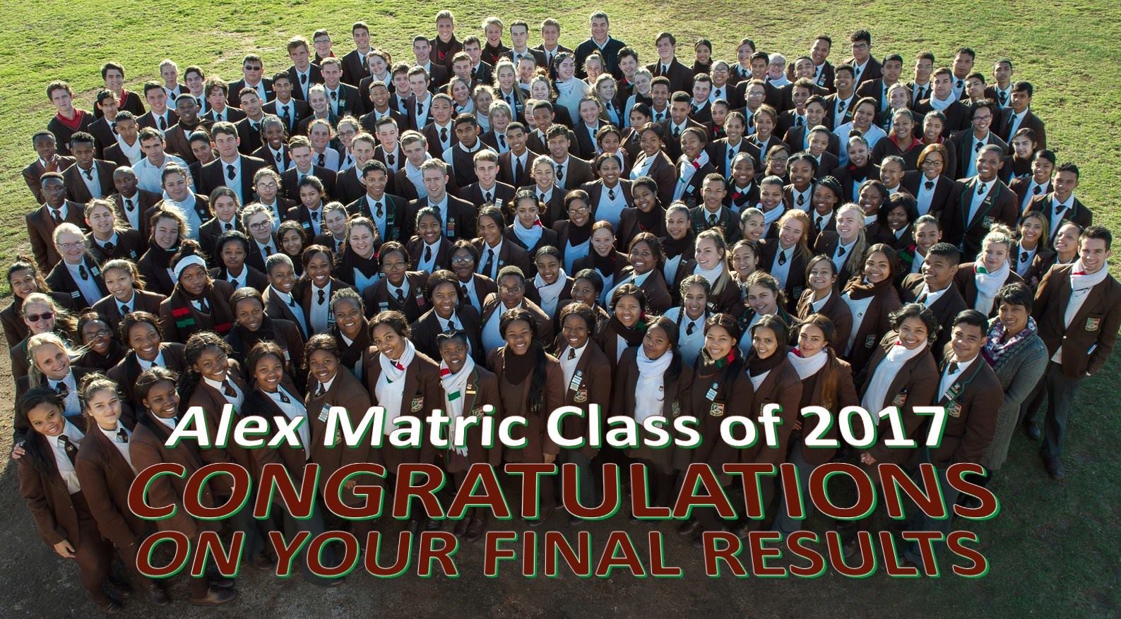The matric results came out... - Alexander Road High School | Facebook