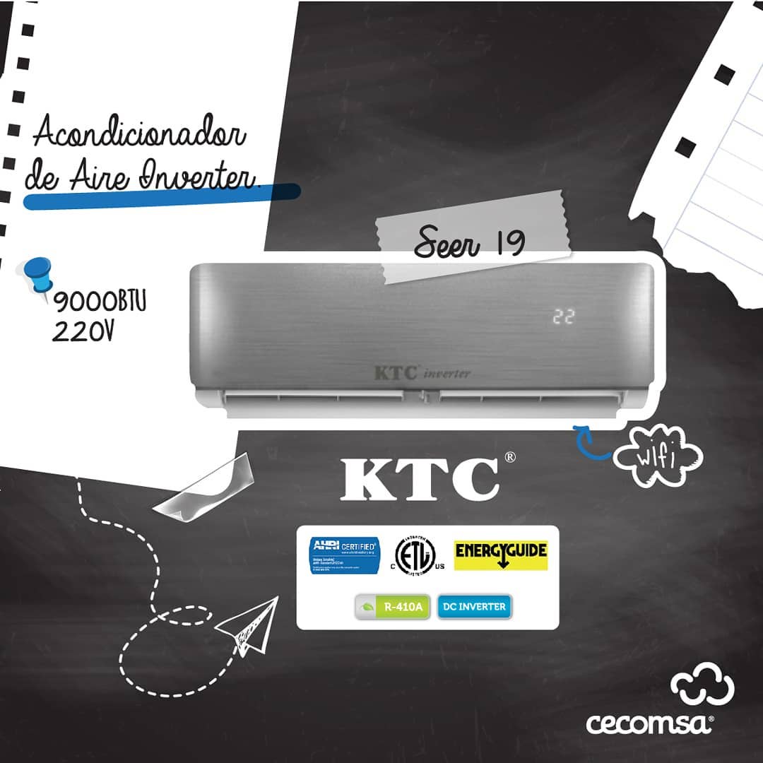 CECOMSA - Acondicionador de Aire inverter KTC. • • • SEER 19 220V ...