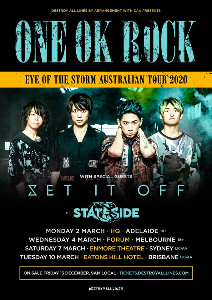 ONE OK ROCK ワンオクロック シドニー公演 AAAパス ギターピック ONE OK ROCK ワンオクロック シドニー公演 AAAパス ギターピック