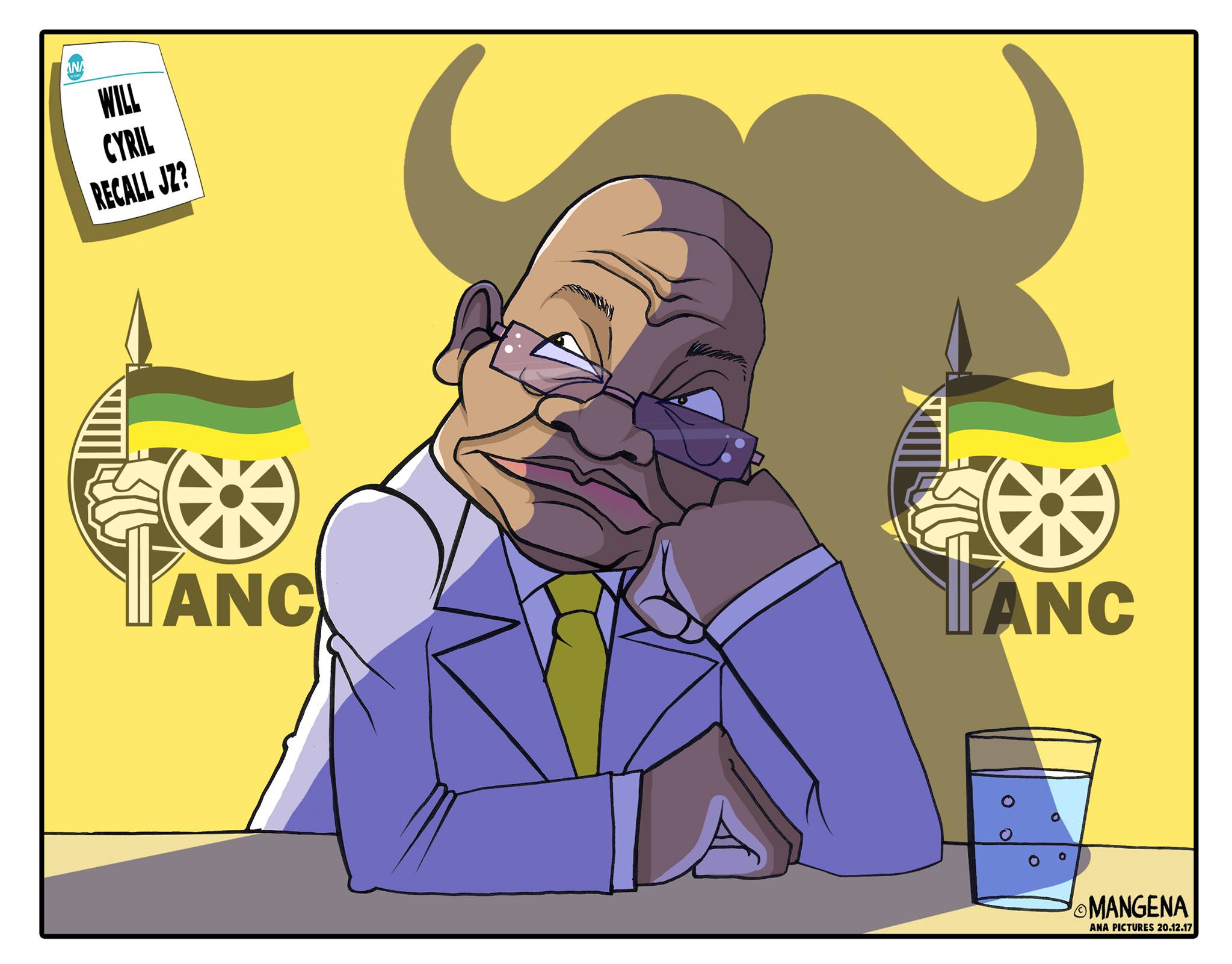 IOL News - Today's cartoon by @Mangenatoons. #ANCPresident...