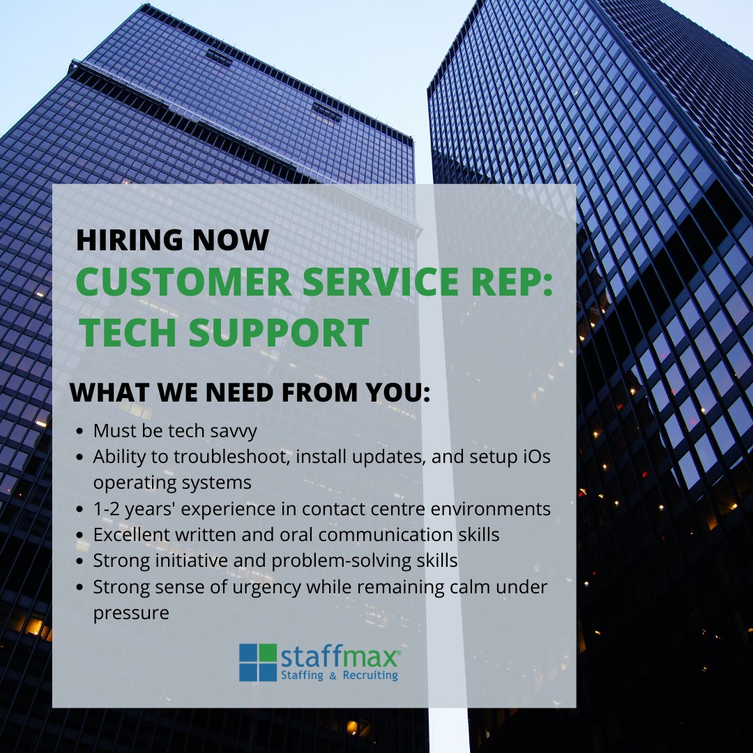 Staffmax - *HIRING NOW* ⁣ ⁣ We have an opportunity with... | Facebook