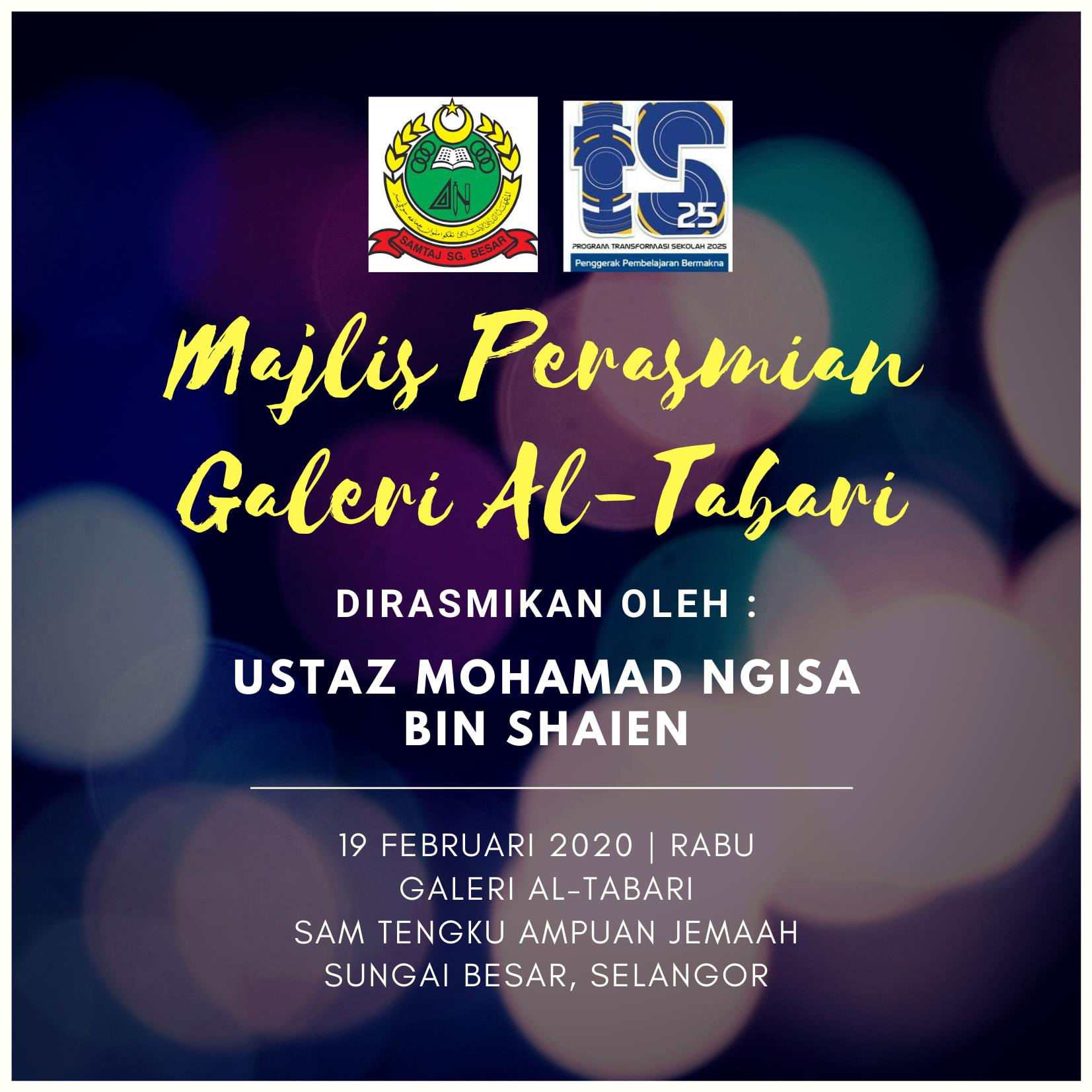 Majlis Perasmian Galeri Al-Tabari oleh Ustaz Mohamad Ngisa bin Shaien ...