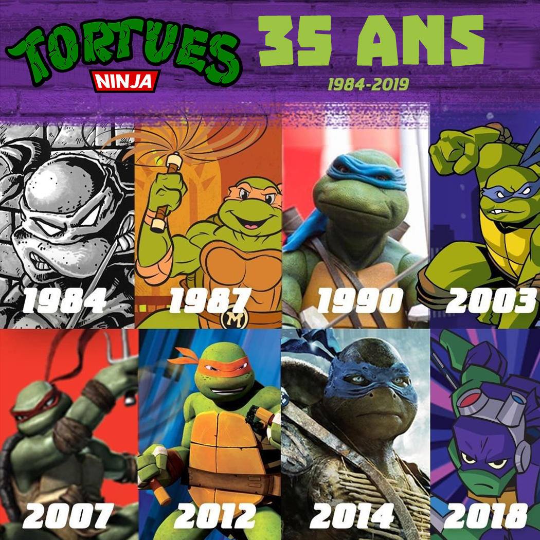 Sweat-Shirt Vintage Tortues Ninja 1990 - Taille Garçon 5 - Col Rond - Occasion Très Bon État