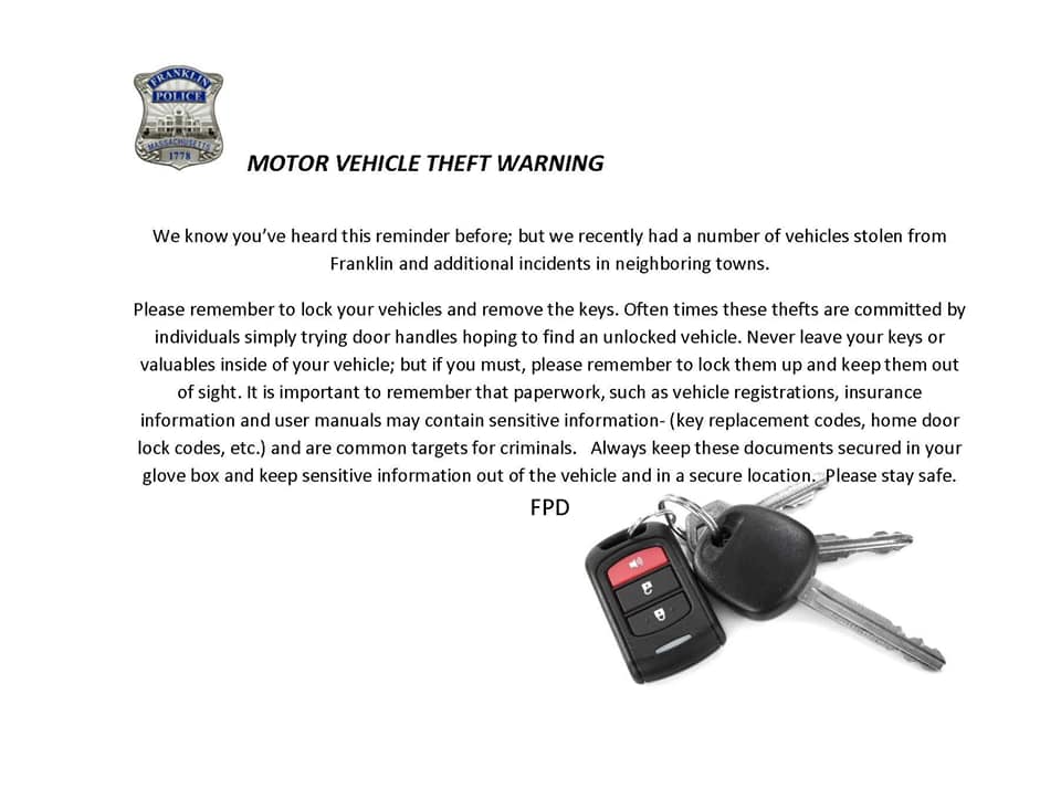 Franklin Police Department - Have you seen or heard about the 9PM ...