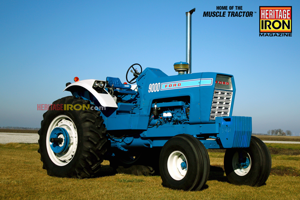 Ford 8600 muscle tractor on display