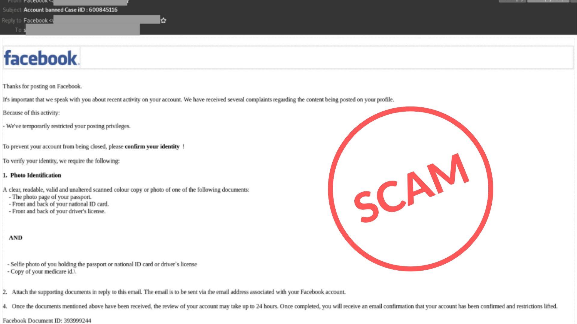 NSW Police Force - Watch out for the circulating Facebook email scam ...