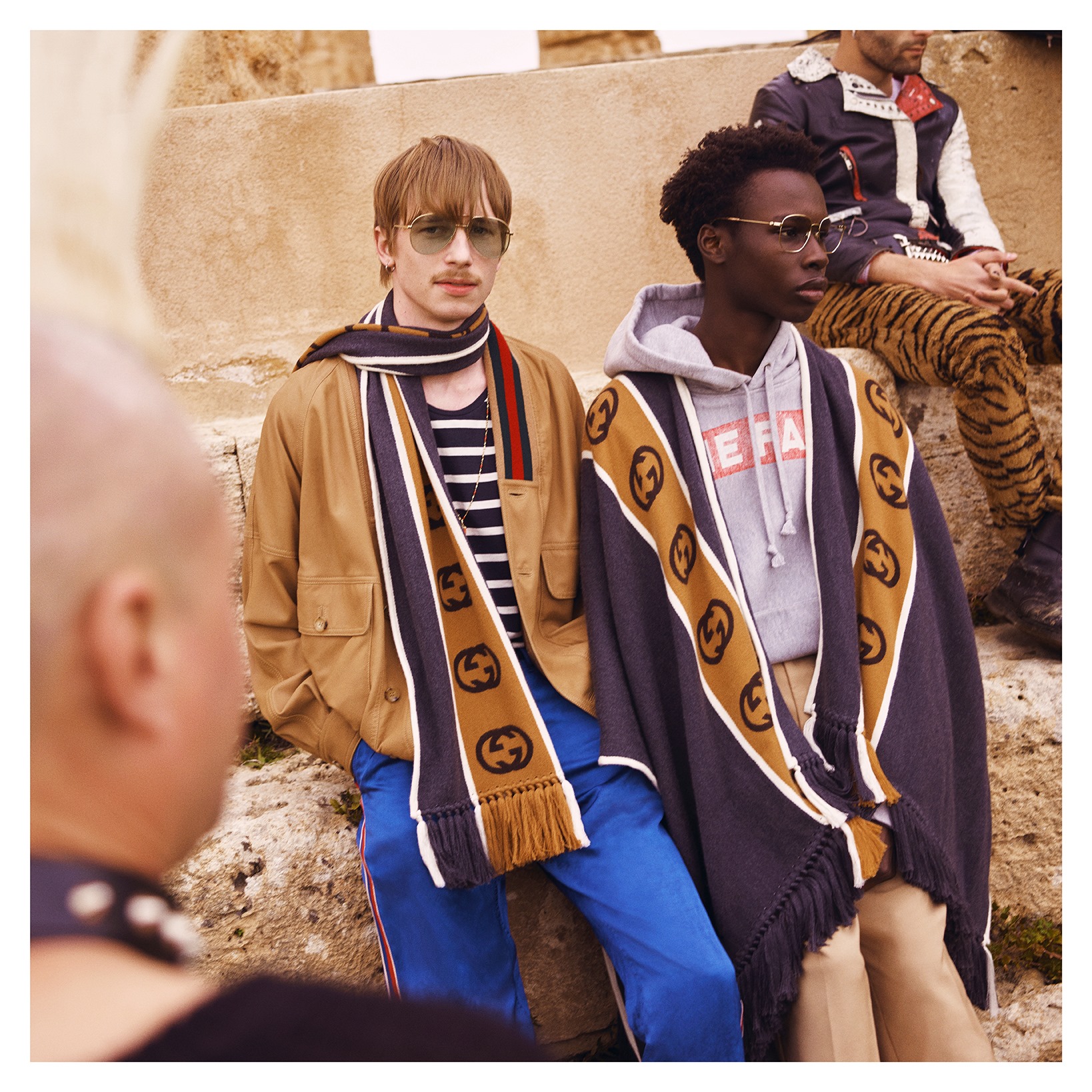 From Gucci Pre-Fall 2018 by Alessandro Michele, a look at wool