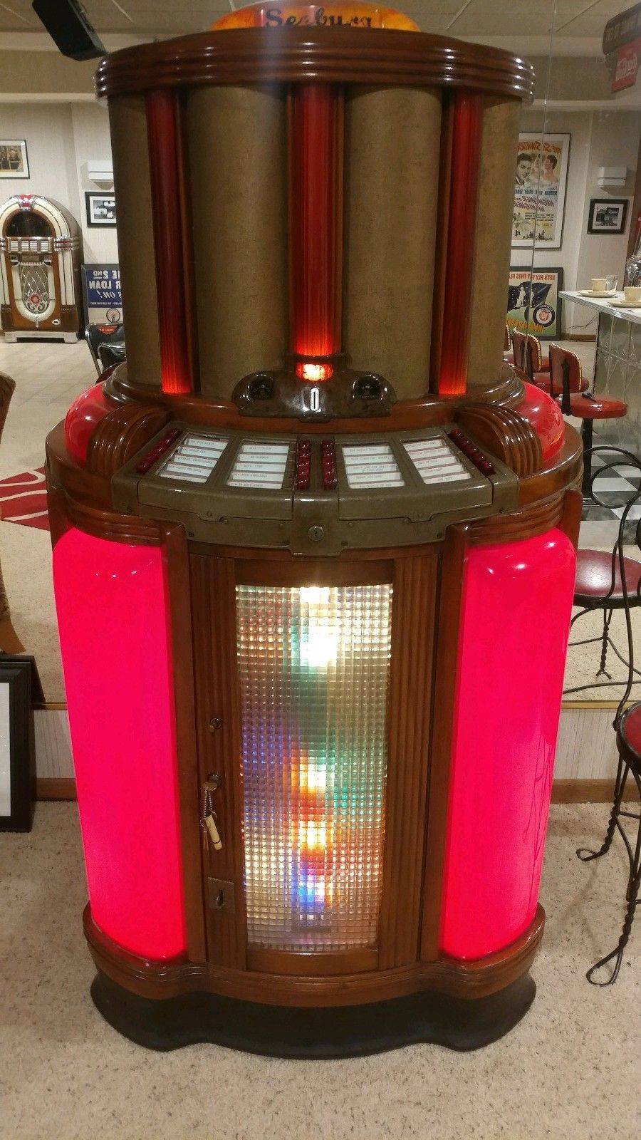 Bought a beautiful working 1941 Seeburg 9800 jukebox out of a